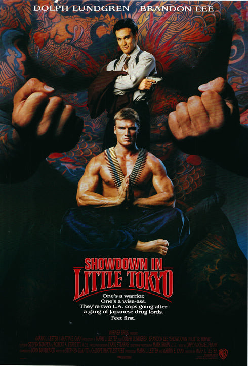 showdown in little tokyo 1991 rolled one sheet double sided